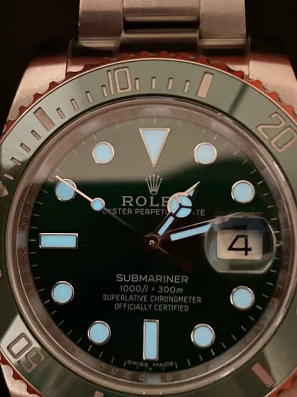 Rolex Submariner Hulk 3135 movement ETA Swiss 5