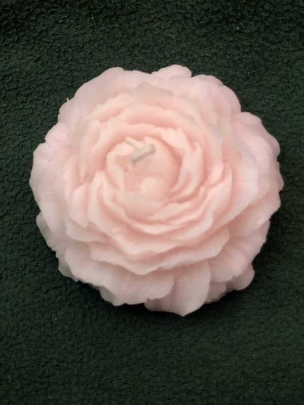 1 pc large scented peony flower candle 3