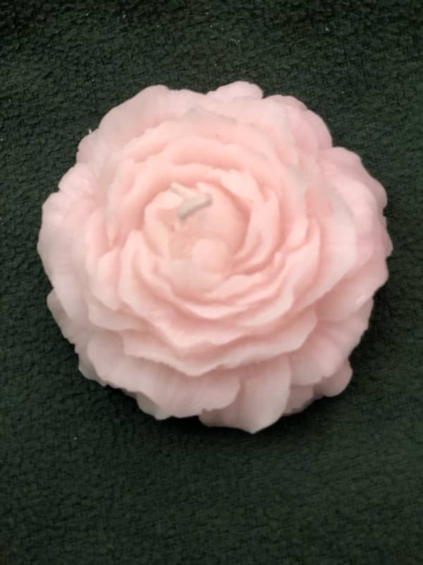 1 pc large scented peony flower candle 6