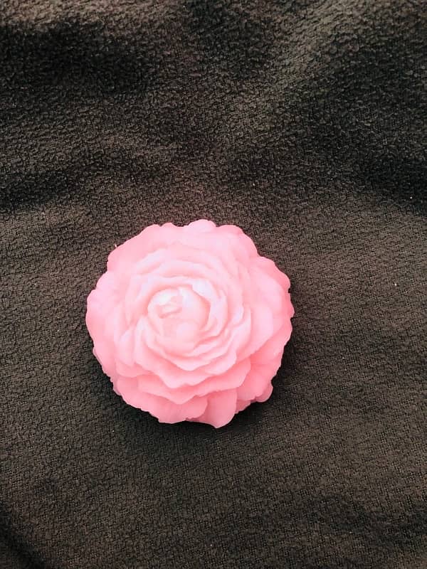 1 pc large scented peony flower candle 8