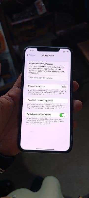 I phone 11 pro max non pta no shed all ok battery 74 condition 10 10 0