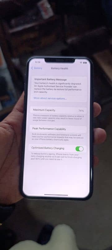 I phone 11 pro max non pta no shed all ok battery 74 condition 10 10 1