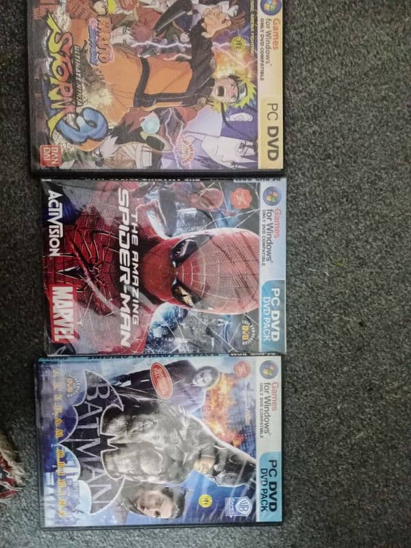 3 Pc games amazing spiderman,naruto and Batman 0