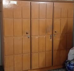 3 door wooden almari/cupboard