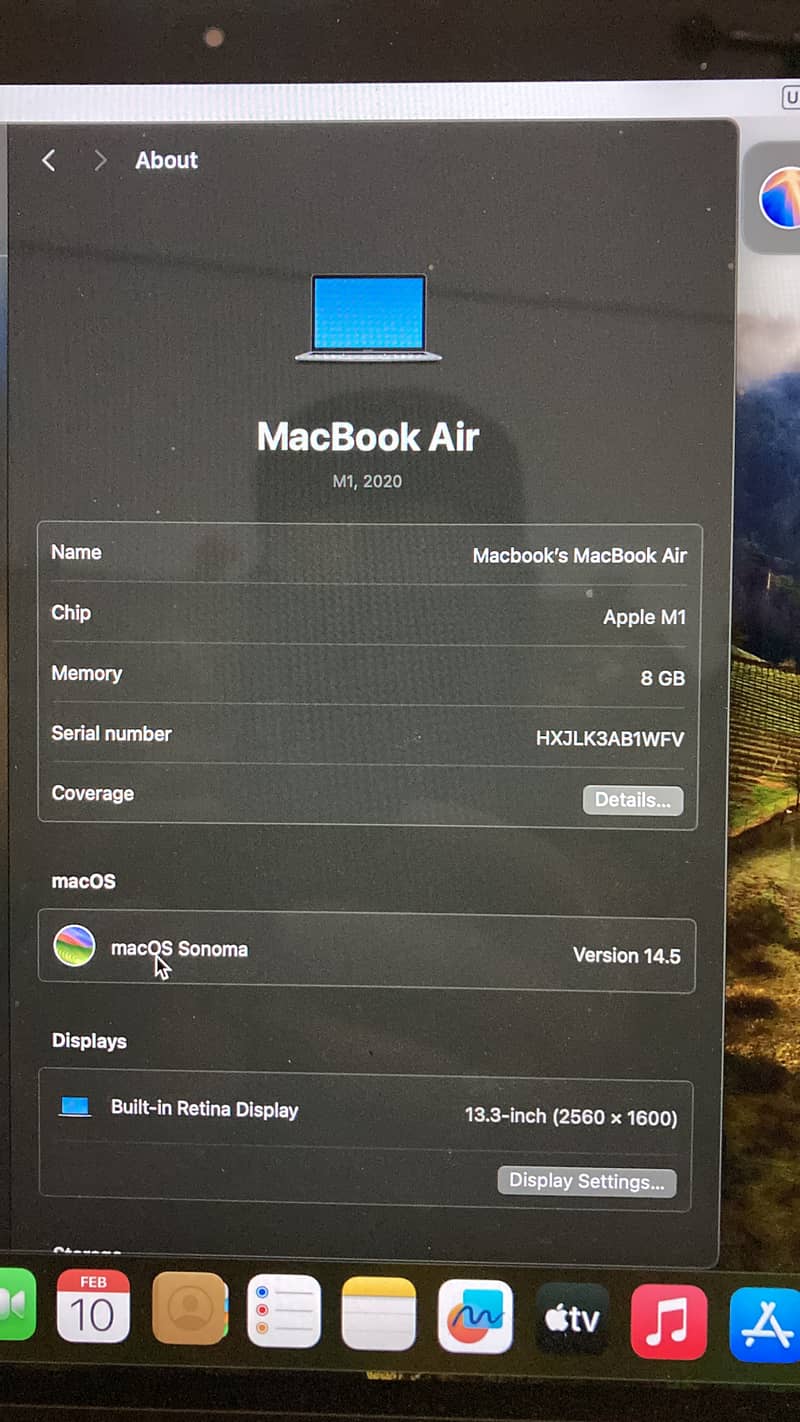 MacBook Air M1 2020 (Deep Scratch On screen) 5