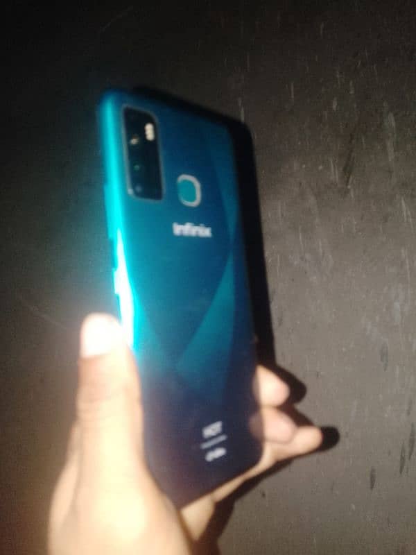 infinix hot 9 with box good condition 1