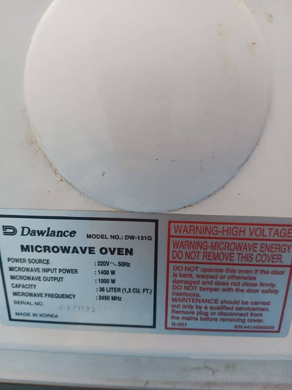 Dawlance microwave oven 4