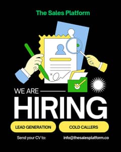 Lead Generation/Sales Enablement/Cold Callers Needed