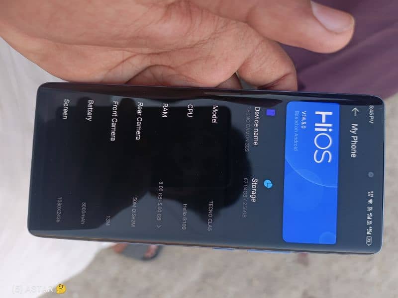 Tecno camon 30s no box new mobile 0