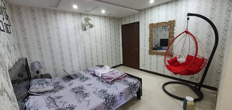 1 bed fully furnished apartment for rent Jasmine Block Bahria Town Lahore 0