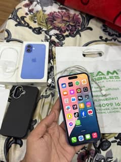 Iphone 16 Jv Brand New Blue Colour 128Gb Complete Box 100% Battery.