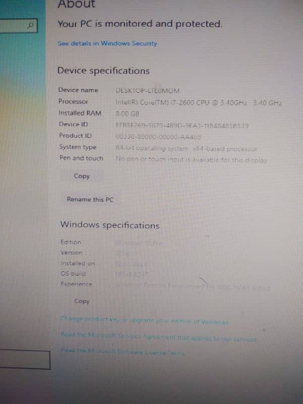 i7 2gen pc for sale with 2gb graphics card 1