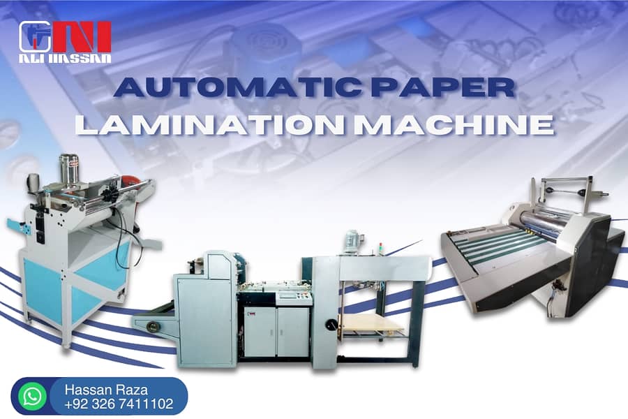 Auto lamination machine Glue and Paper lamination Thermal lamination 0