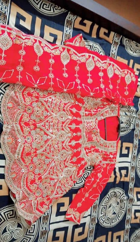 Bridal lehenga and bridal short frock 3