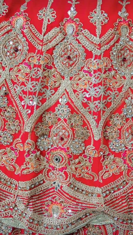 Bridal lehenga and bridal short frock 4