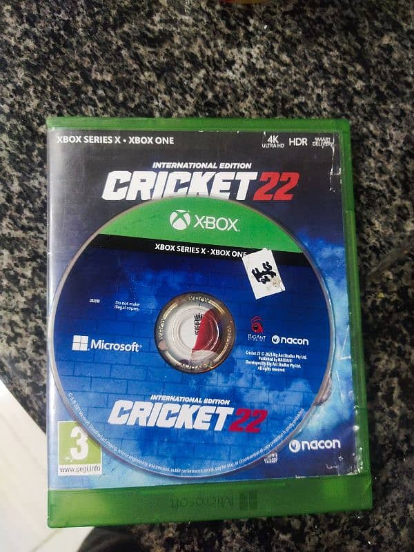 xbox cricket 22 dvd 1