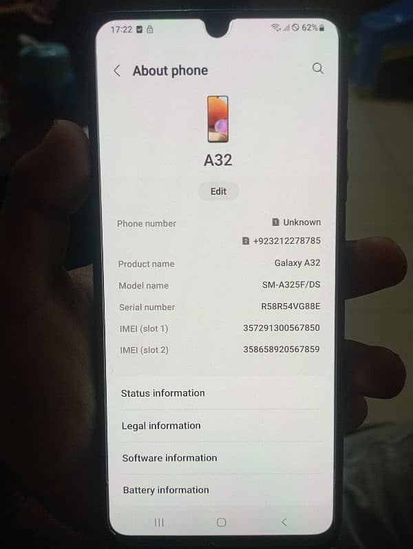 Samsung galaxy a32 6/128 pta approved 1