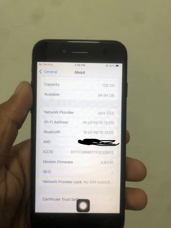 Iphone 7 Official Pta Approved 128 Gb With Charger 0