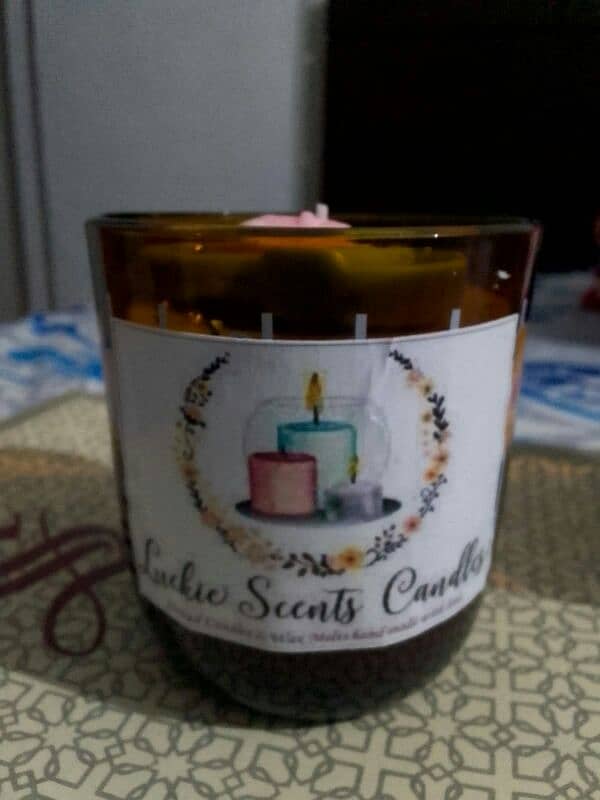 Luckie scents candle hope love vibes 6