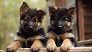 German shepherd Long Coat Male & Female  For Sale 03287625932WhatsApp