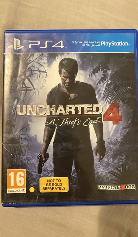 play station 4 cd uncharted 4 0