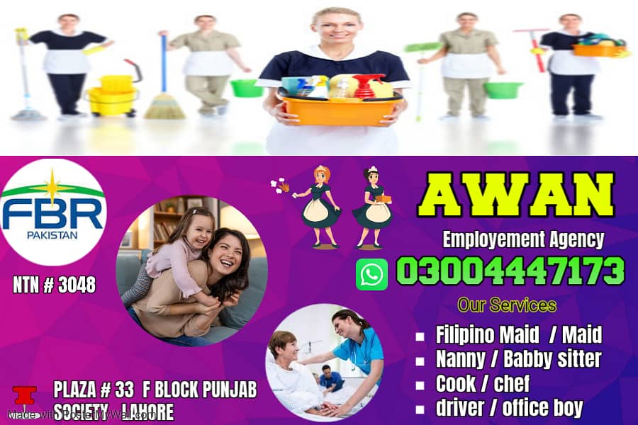 Maids / House Maids / Chef / House Cook / Baby Sitter maid available 0