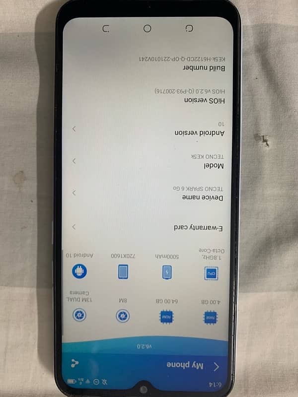 TECNO SPARK 6 GO available for sale 5