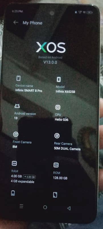 infinix smart 8 pro 4+4 /128 gb 0