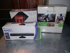 new kinect slightly used ps2 with game and xbox that have a slighterro