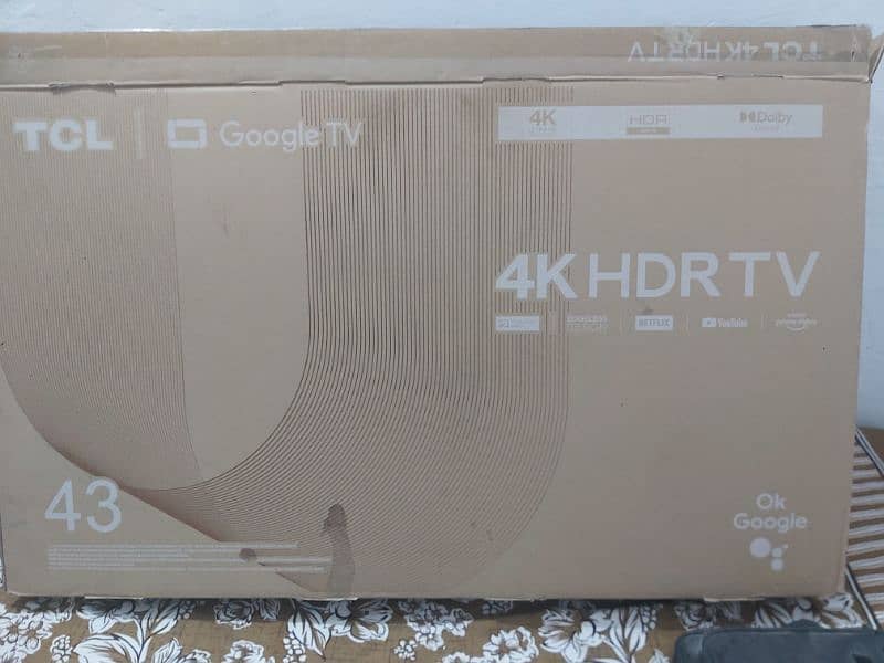 TCL 43 inch LED 4K HDR TV 0