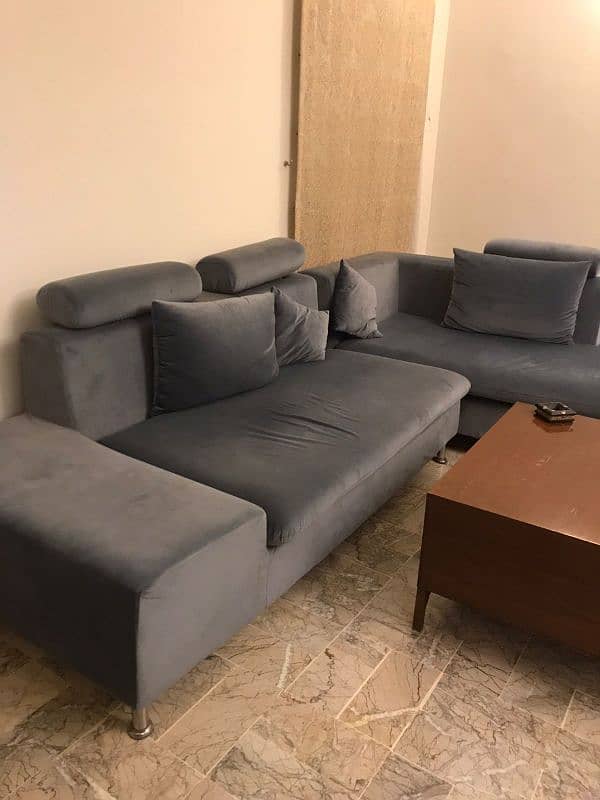 7 seater imported L shaped sofa 1