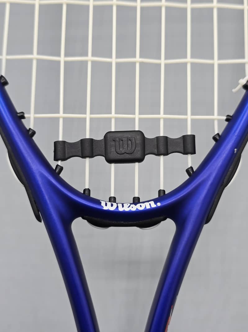 Wilson Power Blue Silver Titanium Sqaush Racket - Titanium Series 1