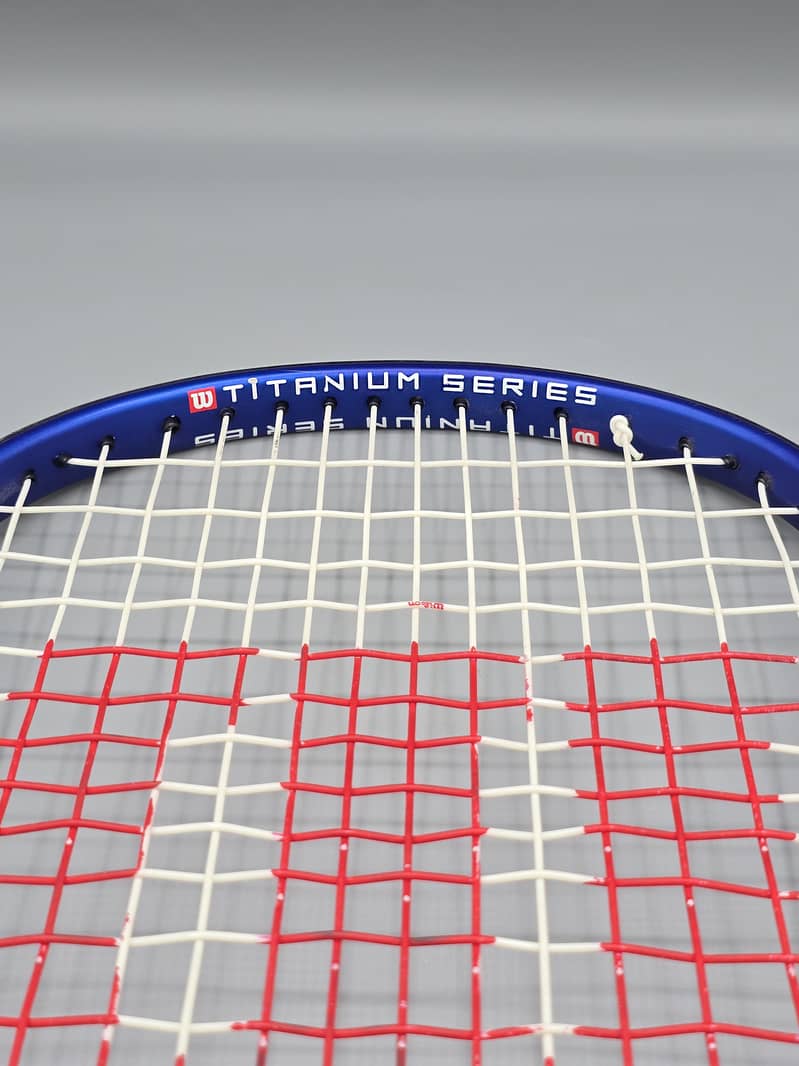 Wilson Power Blue Silver Titanium Sqaush Racket - Titanium Series 2