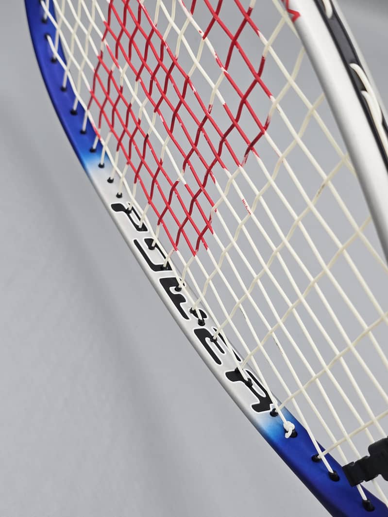 Wilson Power Blue Silver Titanium Sqaush Racket - Titanium Series 11