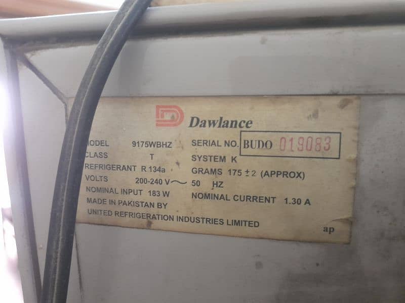 DAWLANCE REFRIGERATOR FOR SALE 7