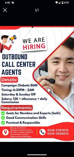 we are hiring call center agents/call center representative