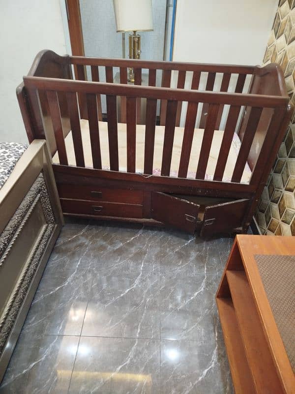 Baby cot / Bunker Bed / wooden bed / wheel bed / kids furniture / cot 2