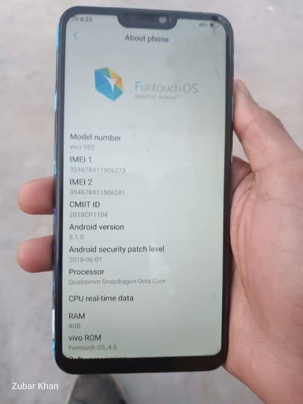 Vivo y85 For sell 4/64 3