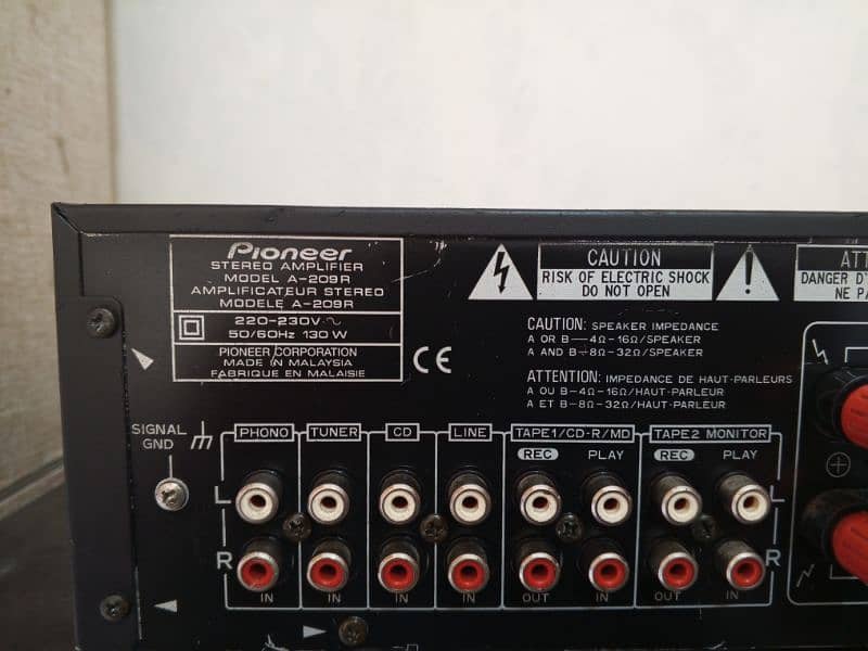 pioneer stereo amplifier model,A209k 220v 03244701872 6