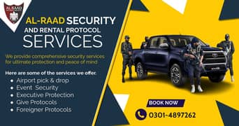 Vigo with Security Guard on Rent in Pakistan , Rent A Car & Protocol