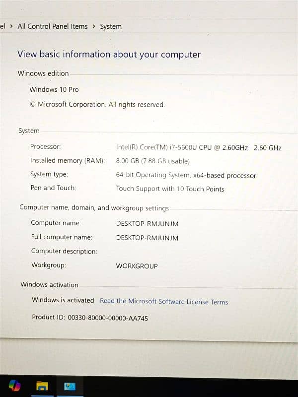 Lenovo X1 Carbon Core i7-5th Gen 8GB RAM 128GB NVMe 4K Touch Display 13