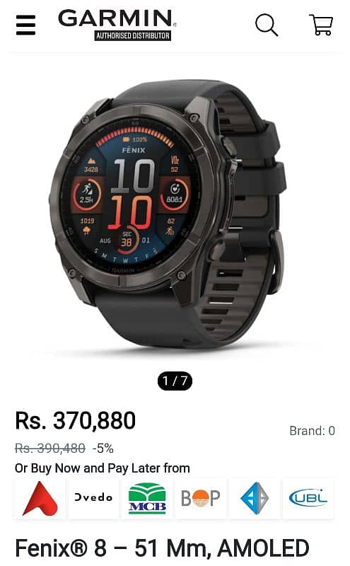 Garmin Fenix 8 51mm Amoled 2