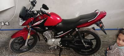 Red and Black Yamaha YBR 125 Model -2021 With Genuine Condition