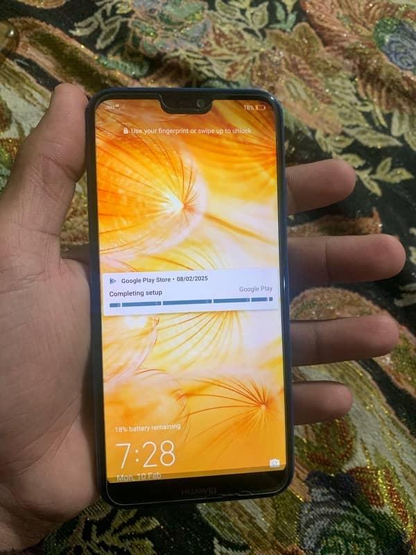 Huawei p20 lite blue with Box 5