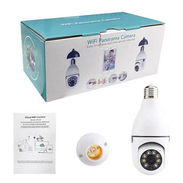 Digital wifi security Bulb Holder camera 1