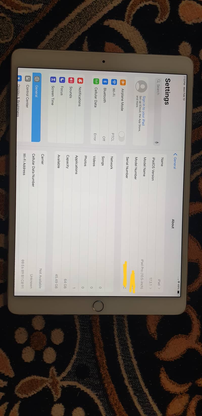 Apple Ipad Pro 10.5 2