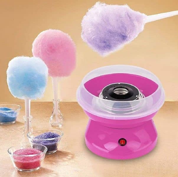 cotton candy making machine pink colour 2