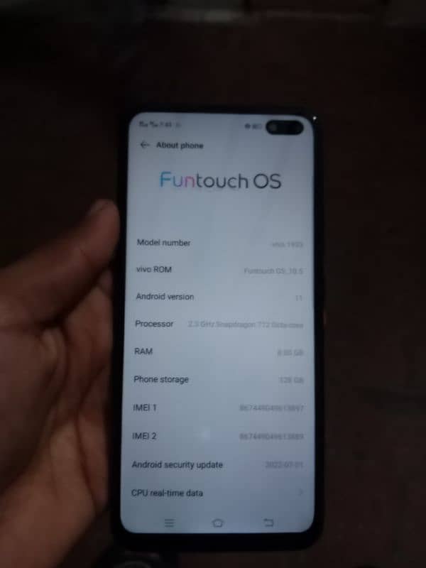 Vivo v19 for sale with box 2