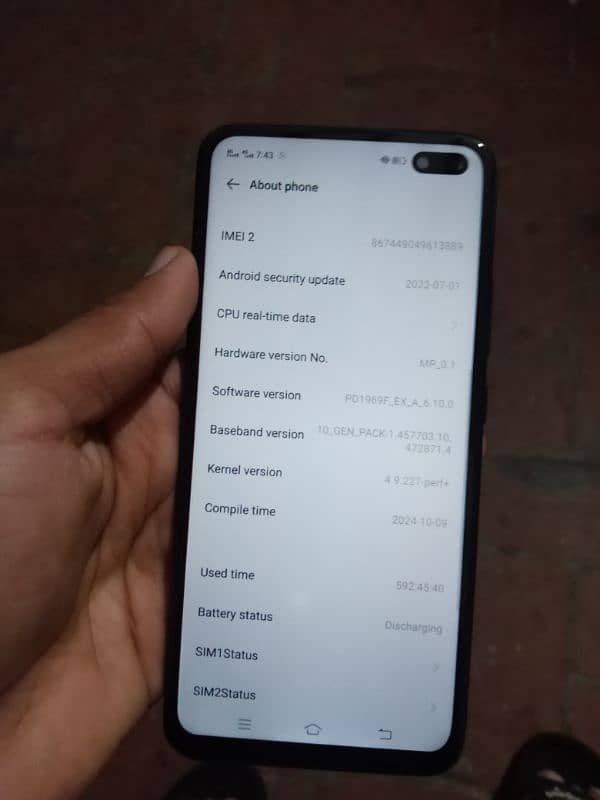 Vivo v19 for sale with box 3