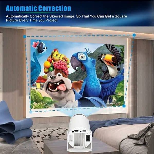 HY300 Pro Projector 4k Android 11 Supports ANSI Video Cinema 200+ inch 4